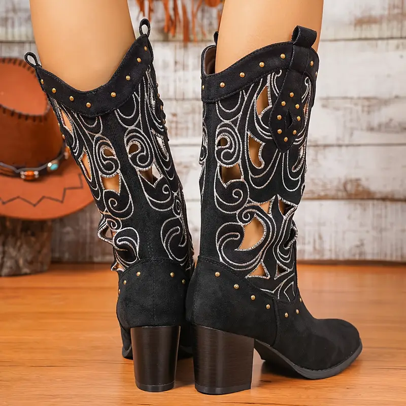 MONTANA Cowgirl Boots - Resistant PU leather | Elegance & Stability