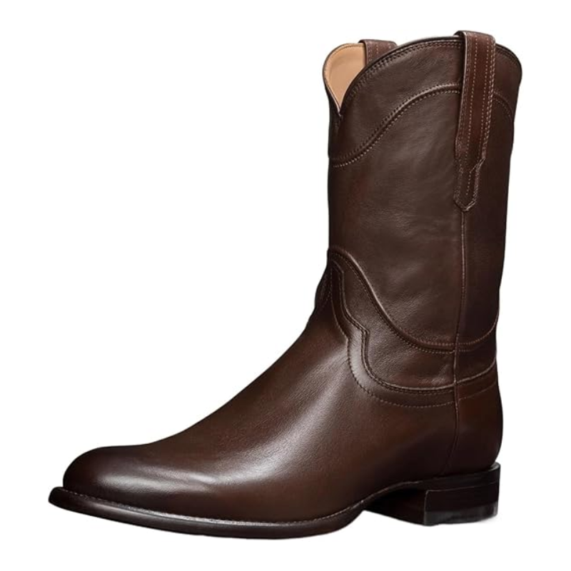 BILL Mens Cowboy Boots - PU Leather | Sturdy & Sharp - Yehaw