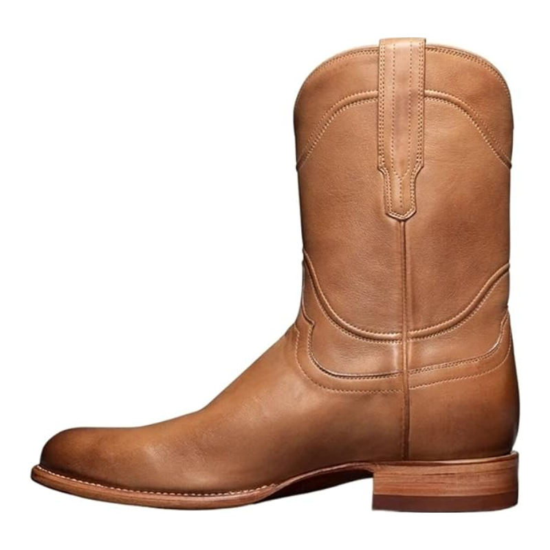 BILL Mens Cowboy Boots - PU Leather | Sturdy & Sharp - Yehaw