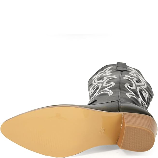 DIXIE Cowgirl Boots - Resistant PU leather | Elegance & Stability - Yehaw