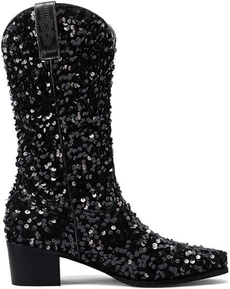 SHONA Cowgirl Boots Glitter – Soft lining | Style & Attitude