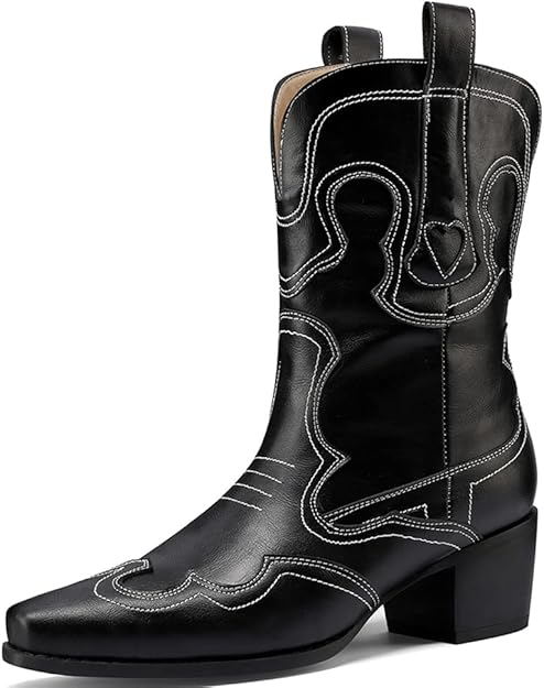 GRACIE Cowgirl Boots - Resistant PU leather | Elegance & Stability