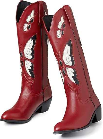 JESSIE Cowgirl Boots - Resistant PU leather | Elegance & Stability