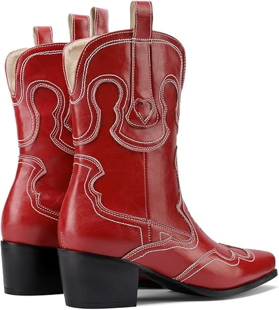 GRACIE Cowgirl Boots - Resistant PU leather | Elegance & Stability