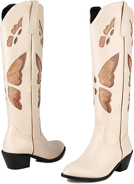 JESSIE Cowgirl Boots - Resistant PU leather | Elegance & Stability