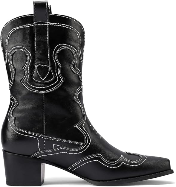 GRACIE Cowgirl Boots - Resistant PU leather | Elegance & Stability