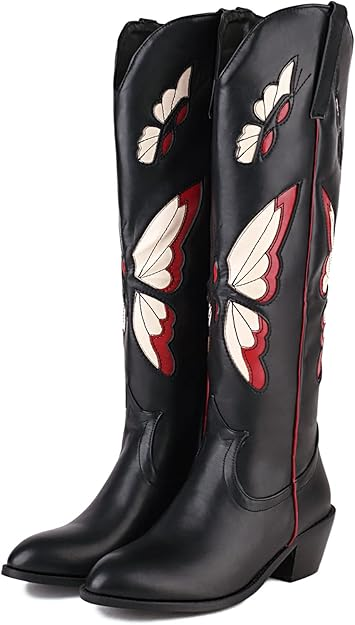 JESSIE Cowgirl Boots - Resistant PU leather | Elegance & Stability