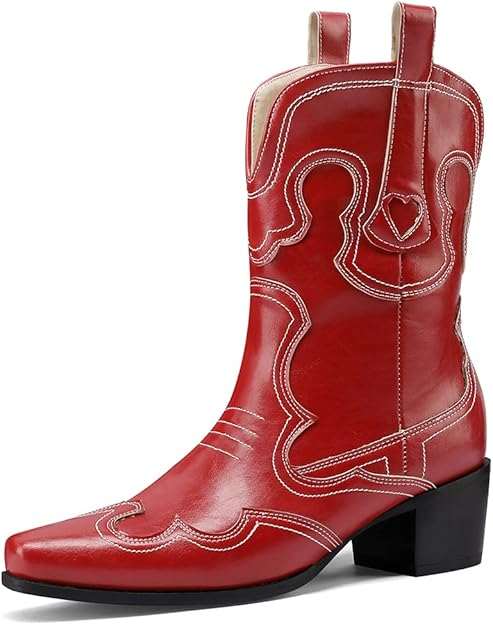 GRACIE Cowgirl Boots - Resistant PU leather | Elegance & Stability