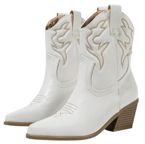 LYNN Cowgirl Boots - Resistant PU leather | Elegance & Stability - Yehaw