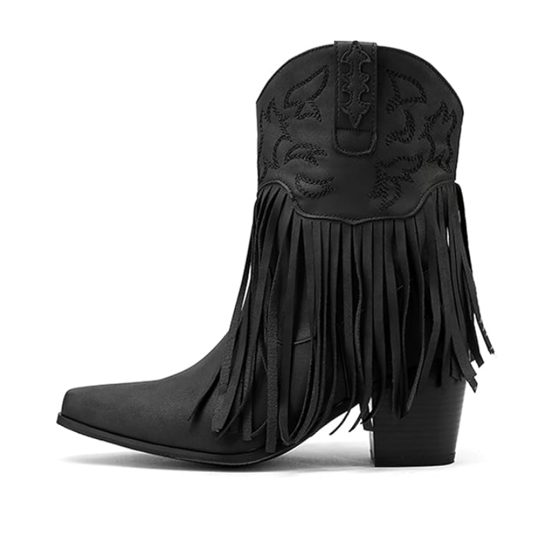 SAVANNAH Cowgirl Boots Fringe - Soft lining | Elegance & Stability
