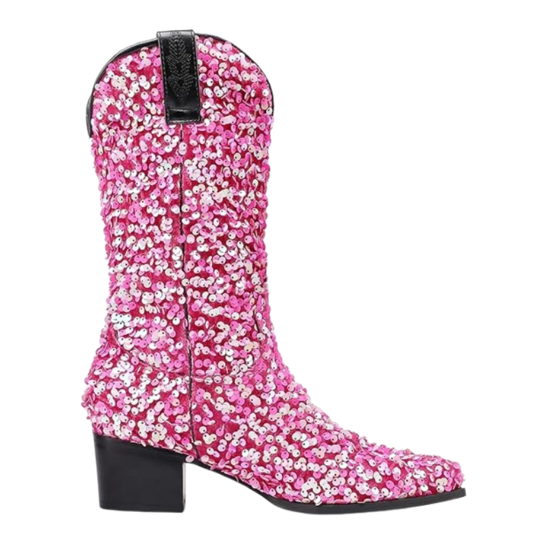 SHONA Cowgirl Boots Glitter – Soft lining | Style & Attitude - Yehaw