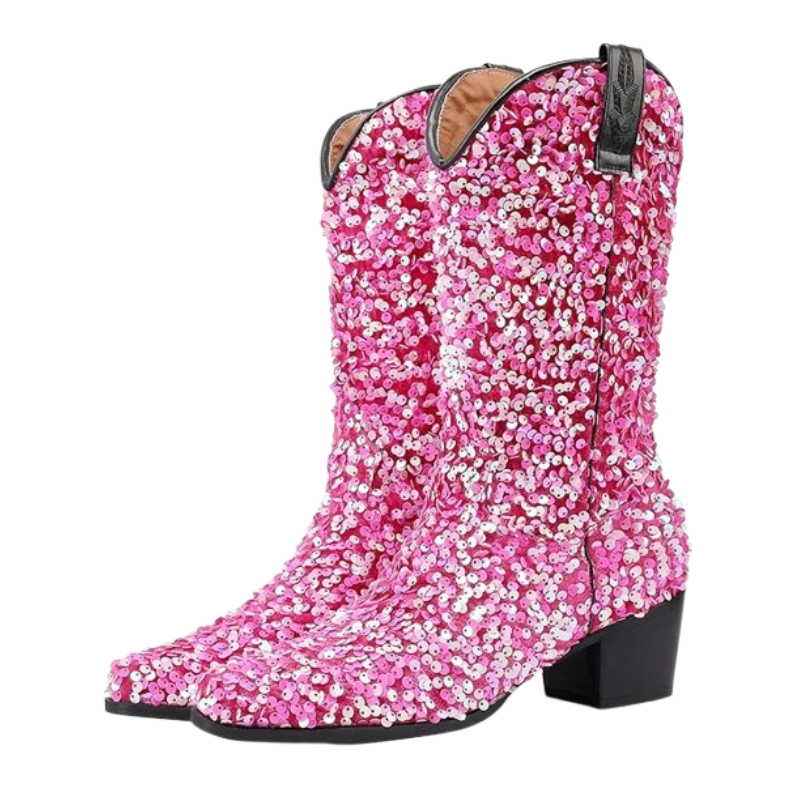 SHONA Cowgirl Boots Glitter – Soft lining | Style & Attitude - Yehaw