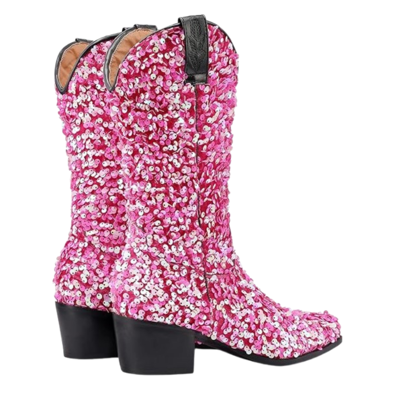 SHONA Cowgirl Boots Glitter – Soft lining | Style & Attitude - Yehaw