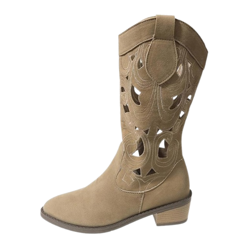 MONTANA Cowgirl Boots - Resistant PU leather | Elegance & Stability - Yehaw