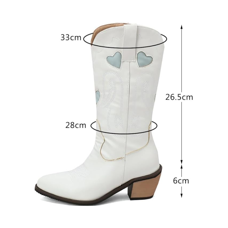 SALLY Cowgirl Boots - Resistant PU leather | Stand-Up Style - Yehaw