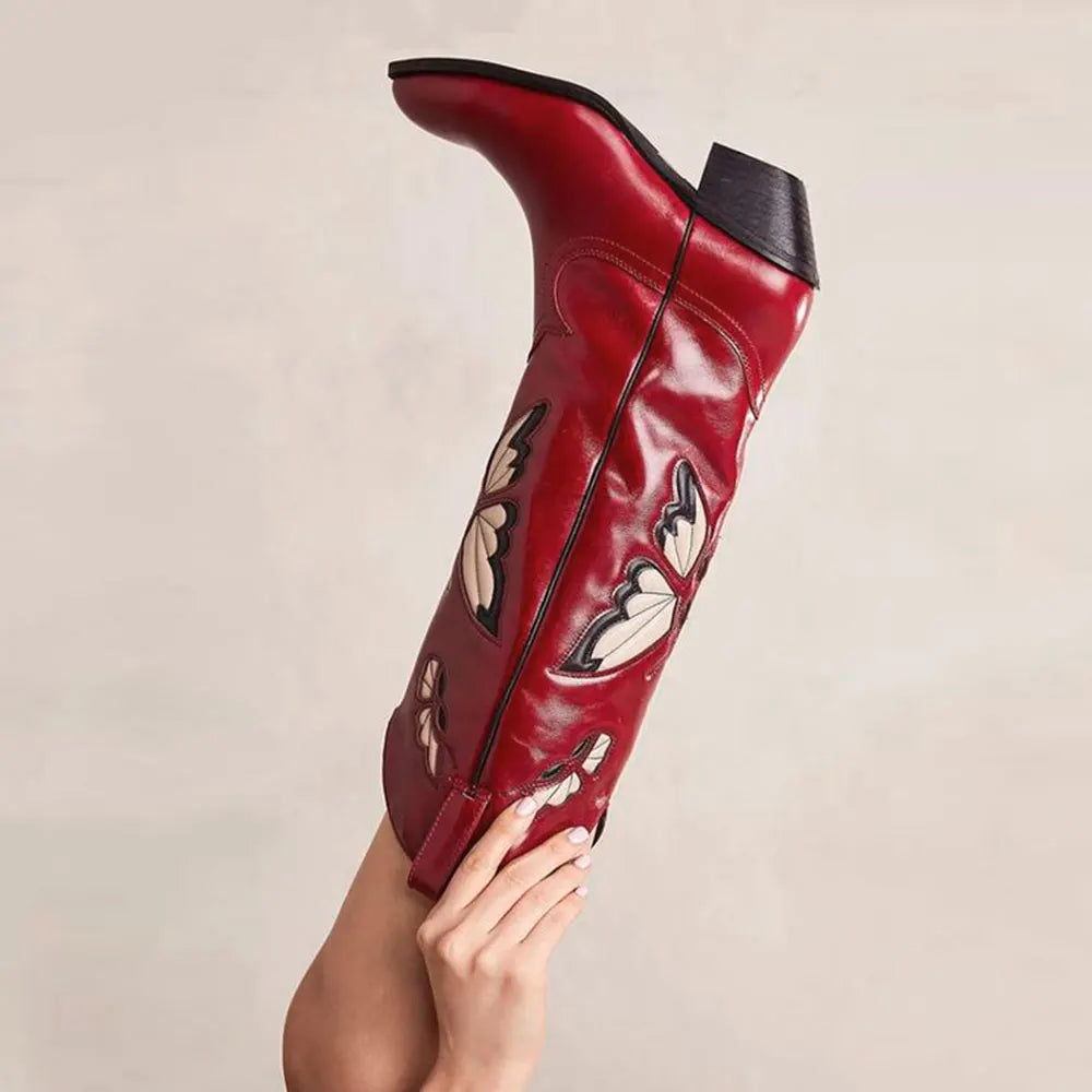 JESSIE Cowgirl Boots - Resistant PU leather | Elegance & Stability - Yehaw