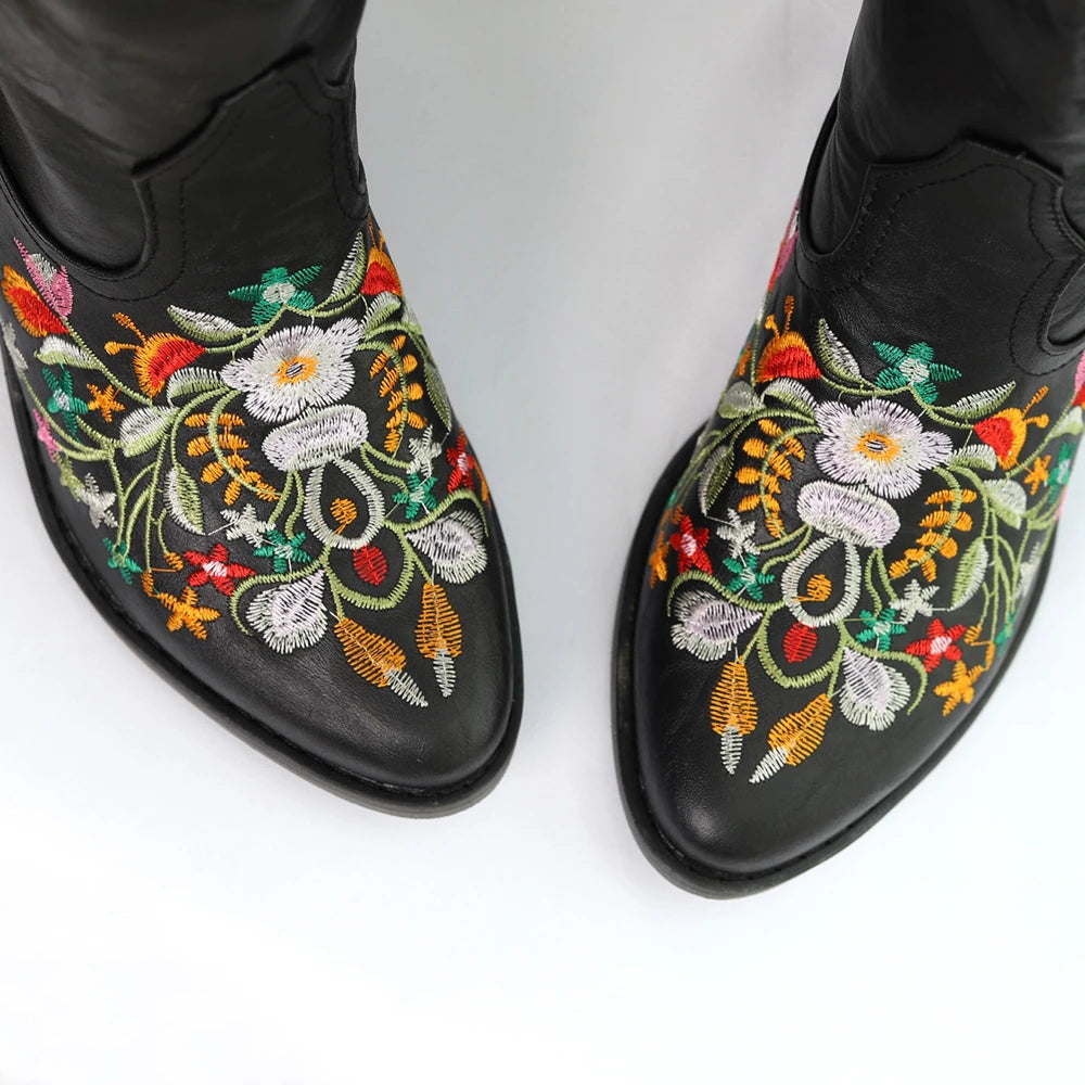DAISY Cowgirl Boots - Resistant PU leather | Elegance & Stability - Yehaw