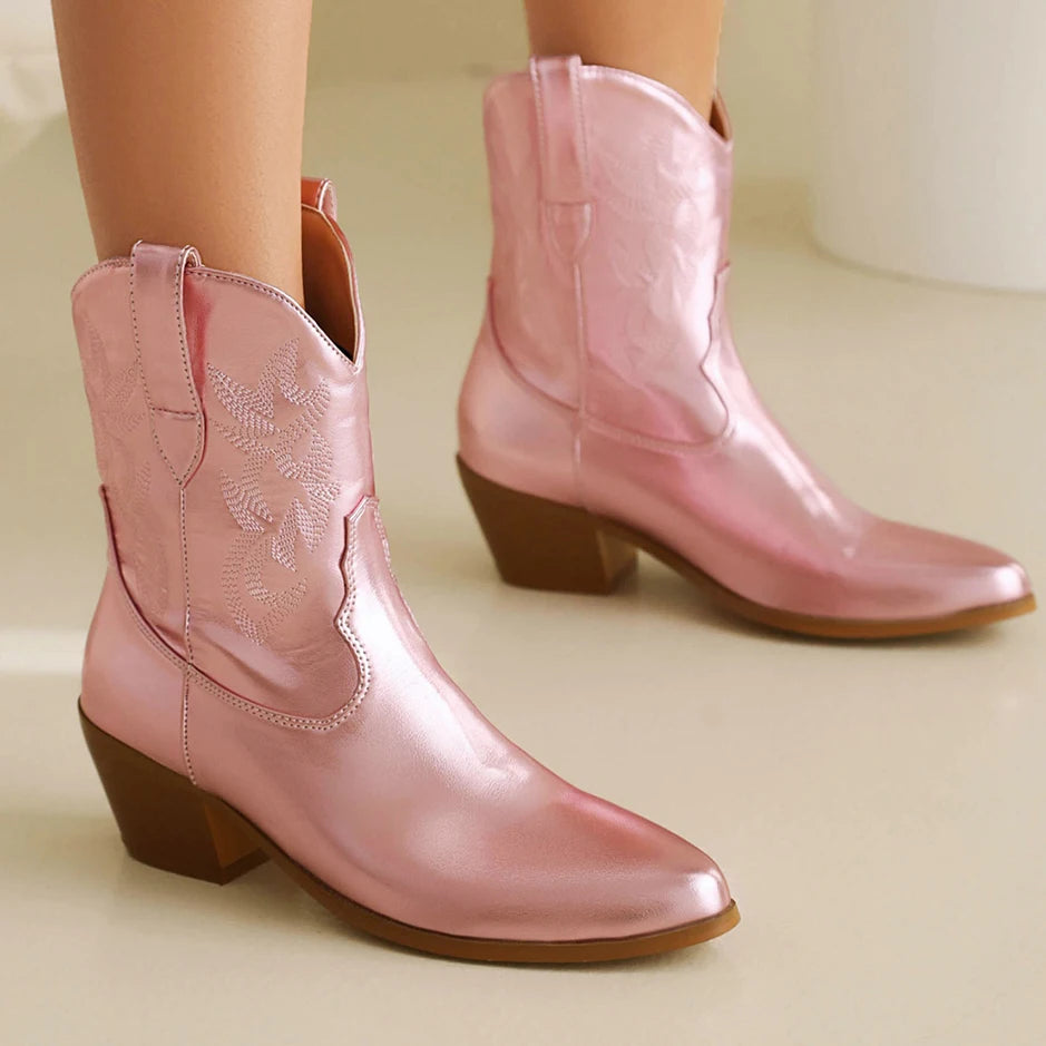 NELLIE Cowgirl Boots - Pointed toe | Elegance & Stability - Yehaw