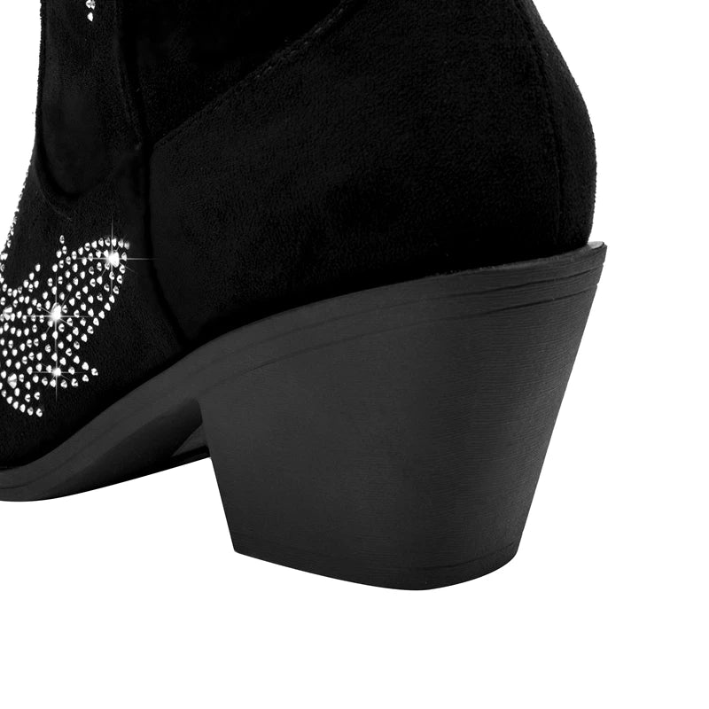 ROXY Cowgirl Boots - Shiny PU leather | Elegance & Stability - Yehaw