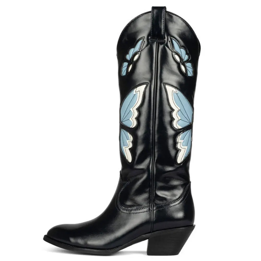 JESSIE Cowgirl Boots - Resistant PU leather | Elegance & Stability - Yehaw
