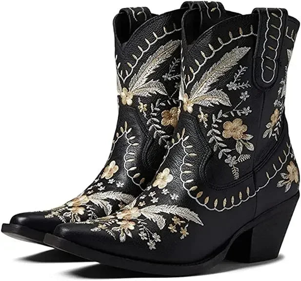 DAKOTA Cowgirl Boots - Resistant PU leather | Elegance & Stability - Yehaw