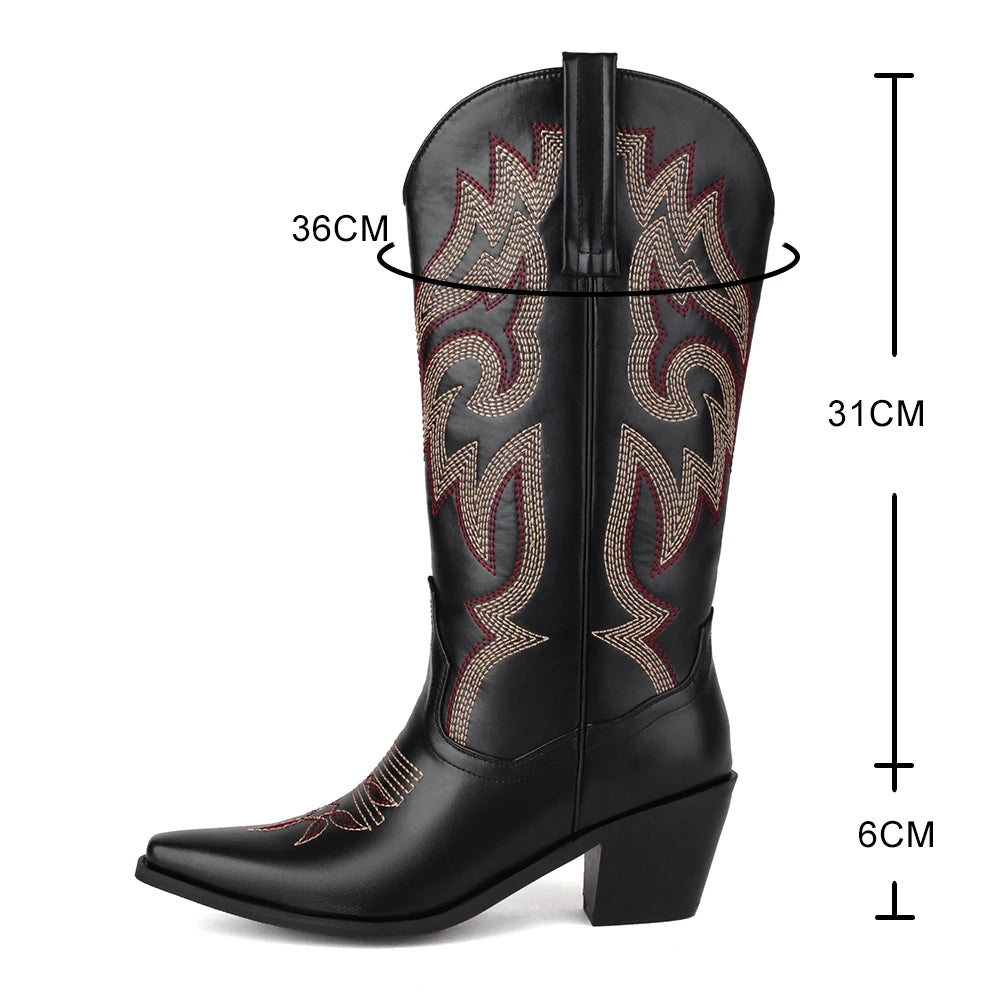 ALICE Cowgirl Boots - Pointed toe | Elegance & Stability - Yehaw