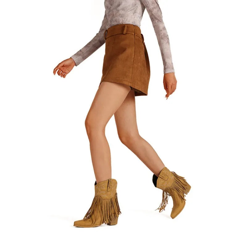SAVANNAH Cowgirl Boots Fringe - Soft lining | Elegance & Stability - Yehaw