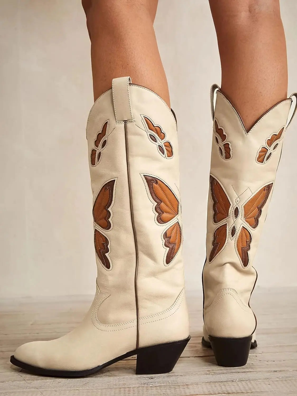 JESSIE Cowgirl Boots - Resistant PU leather | Elegance & Stability - Yehaw