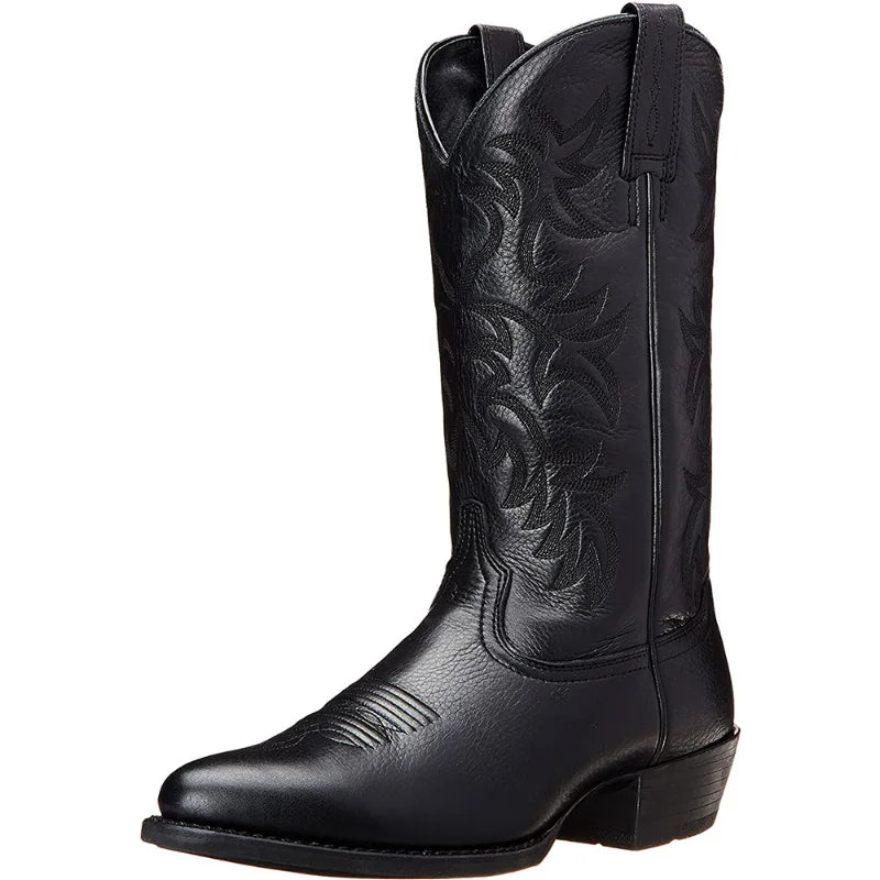 Levi Mens Cowboy Boots - Tough PU Leather | Timeless Style - Yehaw