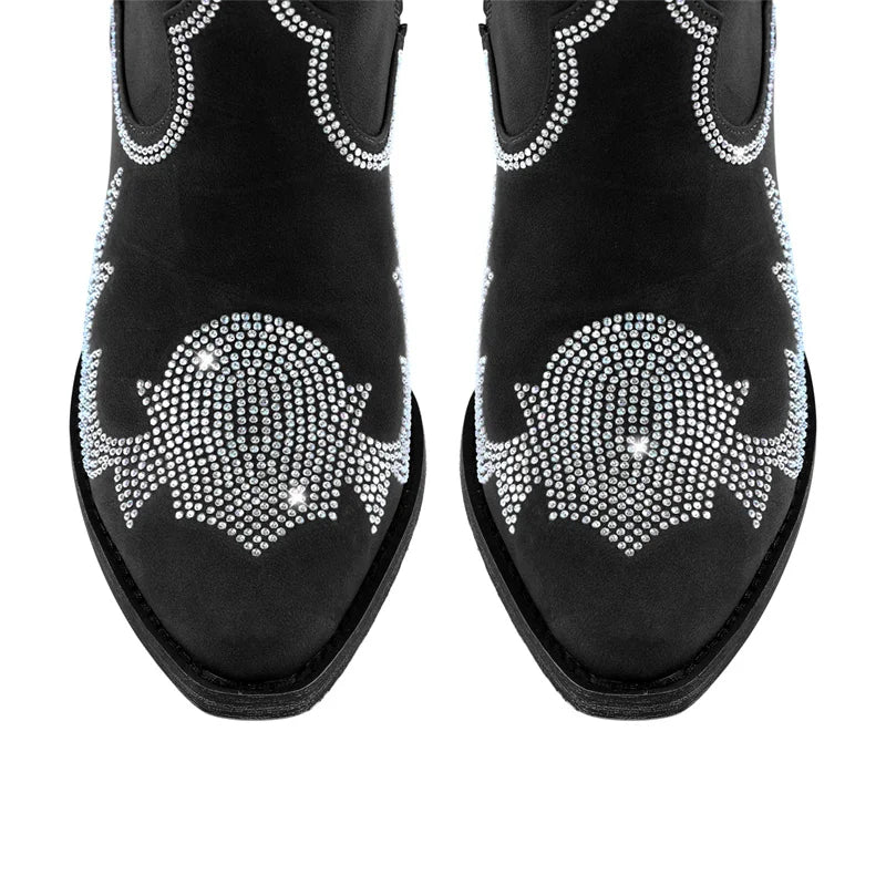 PEGGY Cowgirl Boots - Shiny PU leather | Elegance & Stability - Yehaw