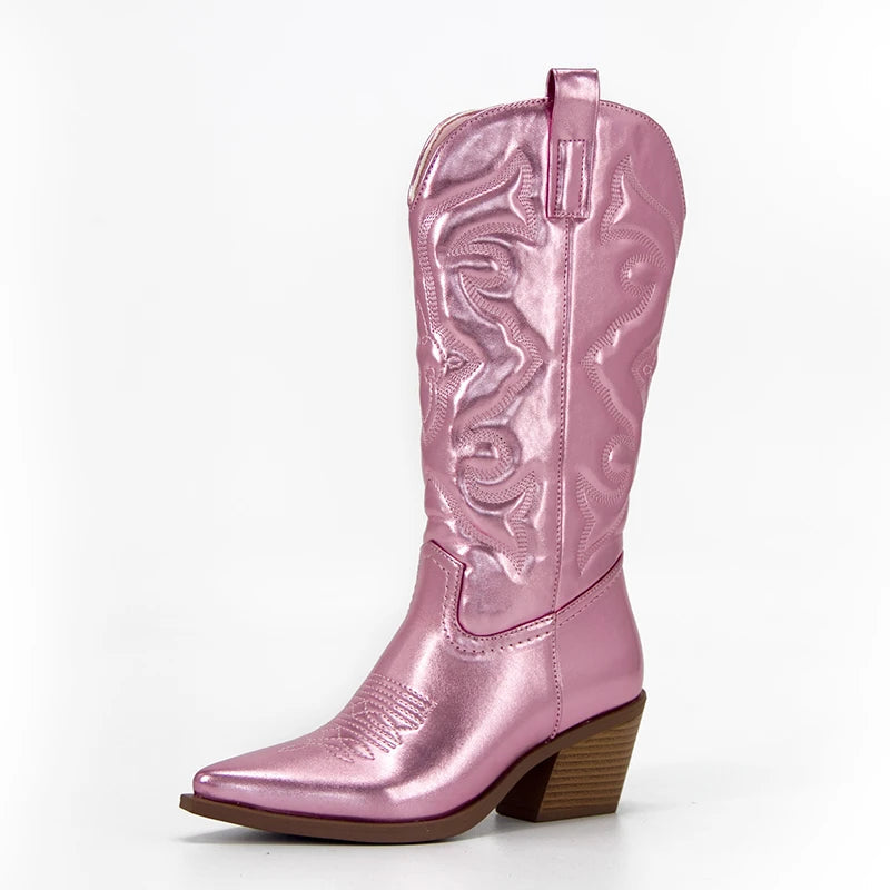 CASSIE Cowgirl Boots - Pointed toe | Elegance & Stability - Yehaw