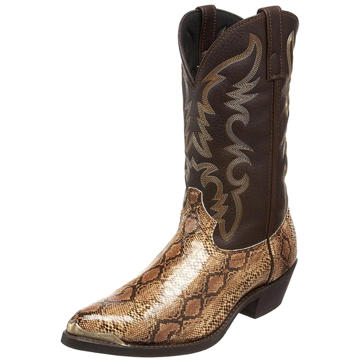 CLAY Mens Cowboy Boots - Crocodile PU leather | Stable and Strong - Yehaw