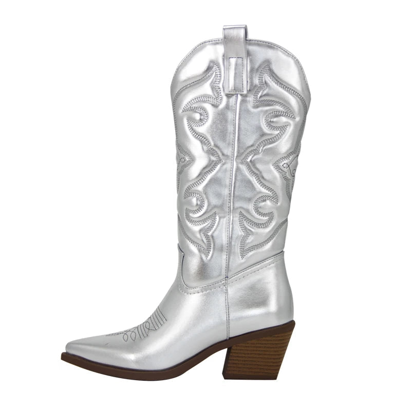 CASSIE Cowgirl Boots - Pointed toe | Elegance & Stability - Yehaw
