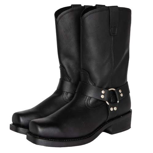 GHOST Mens Cowboy Boots - PU Leather | Reliable & Clean Look - Yehaw