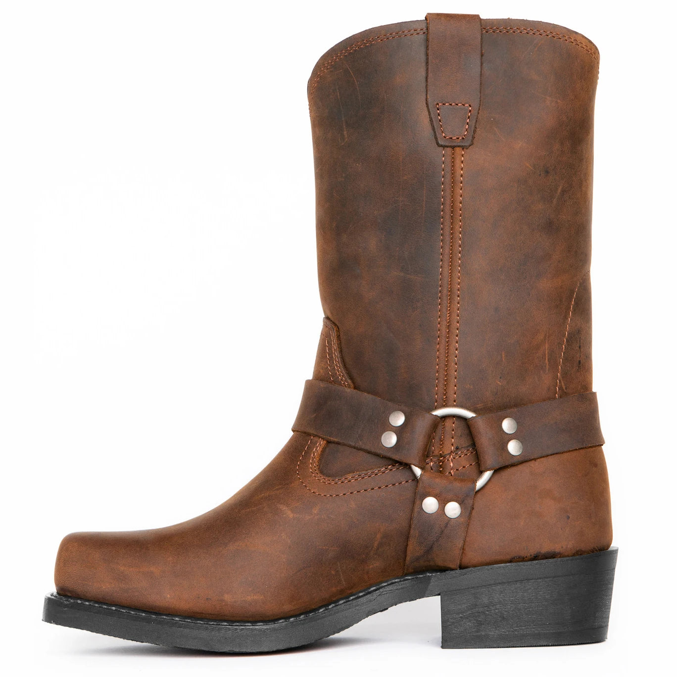 GHOST Mens Cowboy Boots - PU Leather | Reliable & Clean Look - Yehaw