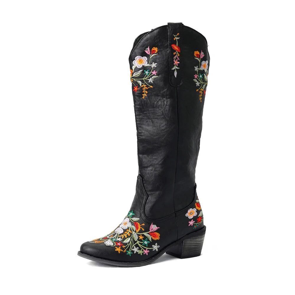 DAISY Cowgirl Boots - Resistant PU leather | Elegance & Stability - Yehaw