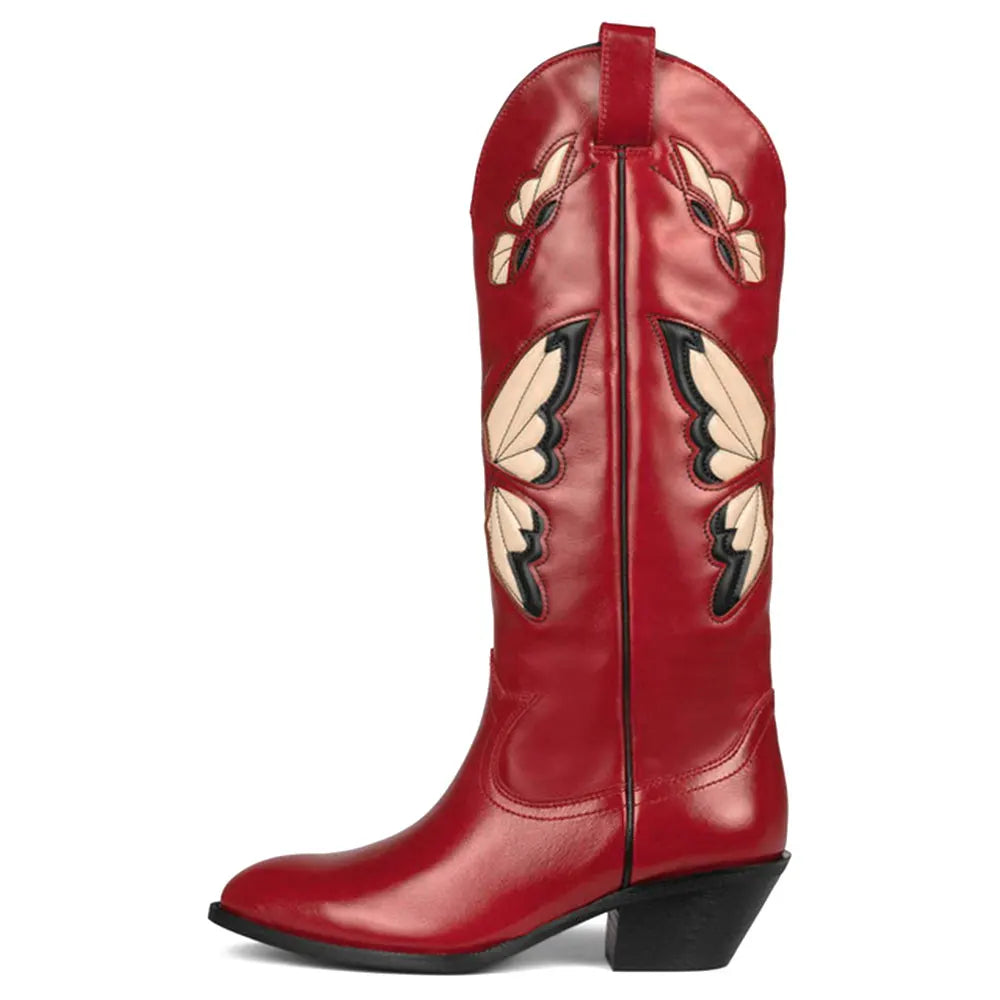 JESSIE Cowgirl Boots - Resistant PU leather | Elegance & Stability - Yehaw