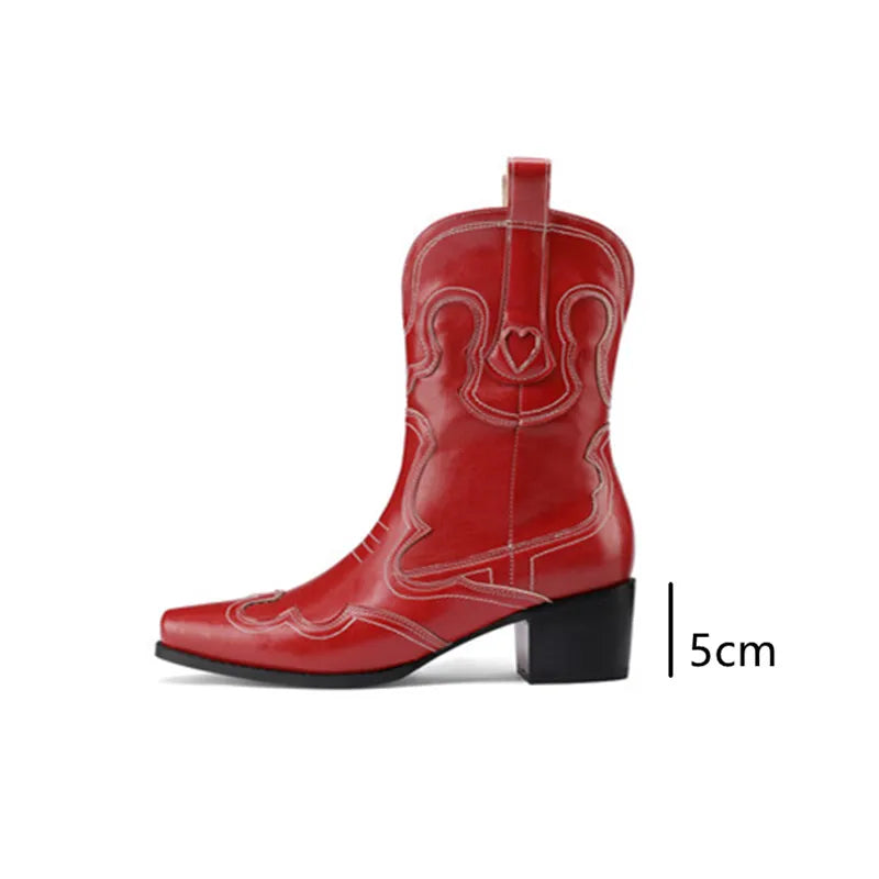 GRACIE Cowgirl Boots - Resistant PU leather | Elegance & Stability - Yehaw