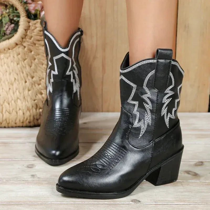 ABIGAIL Cowgirl Boots - Pointed toe | Elegance & Stability - Yehaw