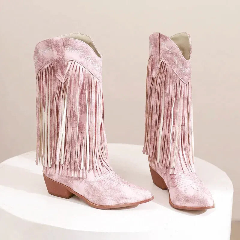 ALEJANDRA Cowgirl Boots - Yehaw | Pink - Yehaw
