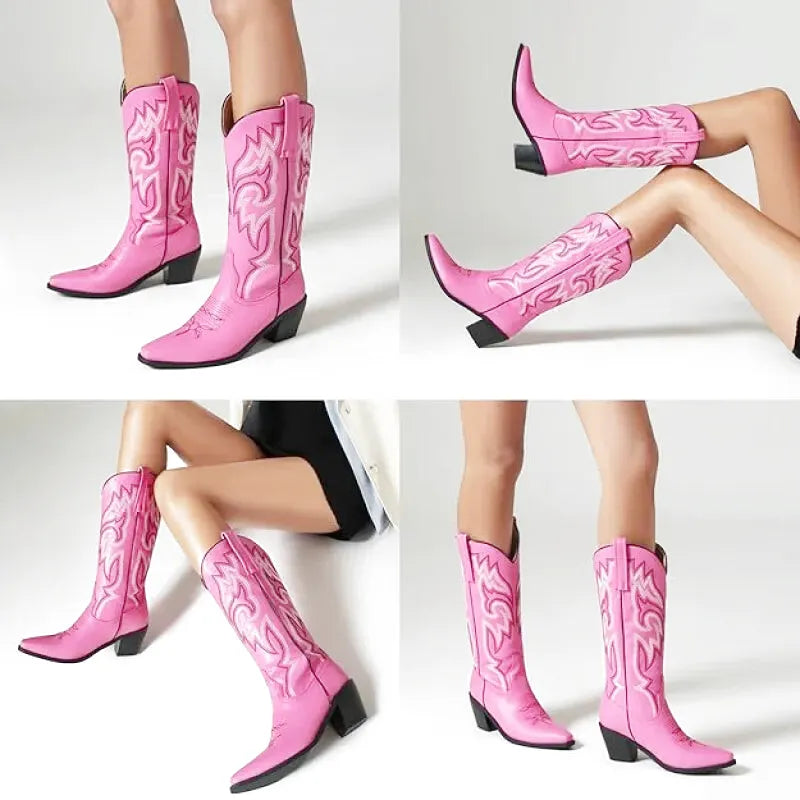 ALICE Cowgirl Boots - Pointed toe | Elegance & Stability - Yehaw