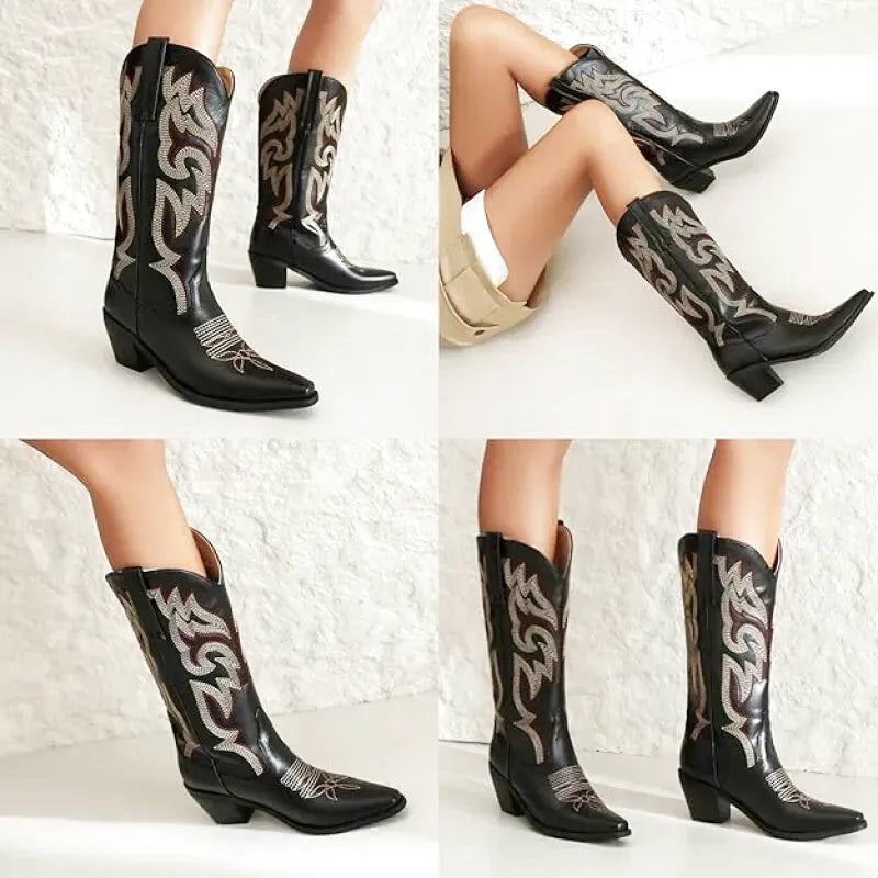 ALICE Cowgirl Boots - Pointed toe | Elegance & Stability - Yehaw