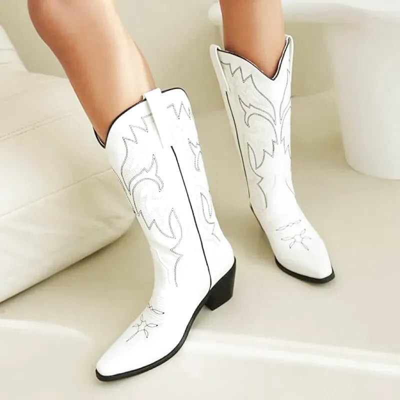 ALICE Cowgirl Boots - Pointed toe | Elegance & Stability - Yehaw