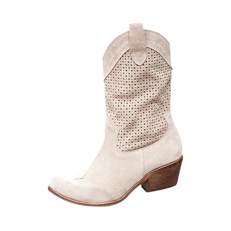 BARB Cowgirl Boots - Resistant PU leather | Elegance & Stability - Yehaw