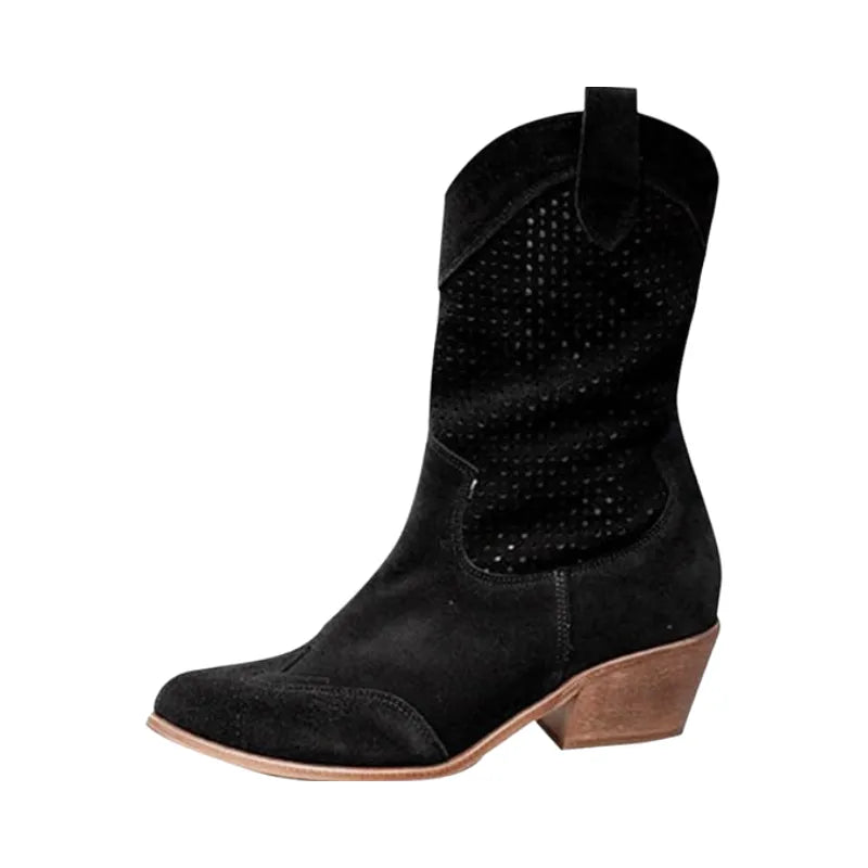 BARB Cowgirl Boots - Resistant PU leather | Elegance & Stability - Yehaw