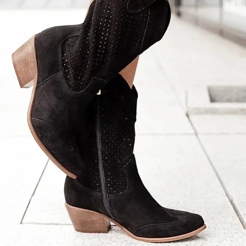 BARB Cowgirl Boots - Yehaw | Black - Yehaw
