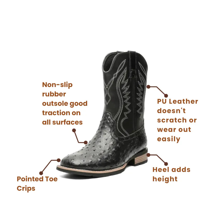 BILLY Mens Cowboy Boots - Men’s Boots| Strong Style, Lasting Comfort - Yehaw
