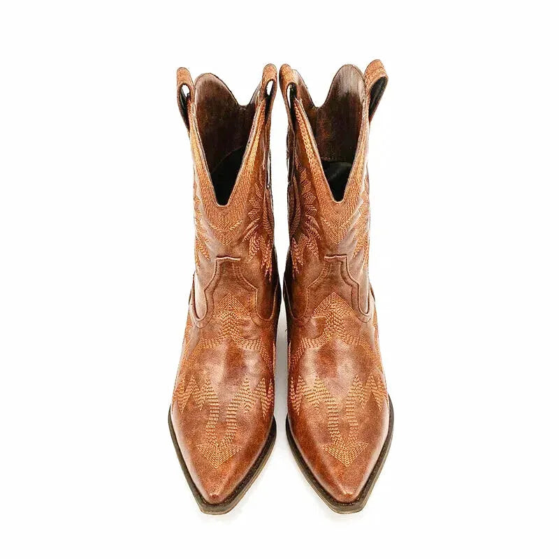 CAMILA Cowgirl Boots - Yehaw | Brown - Yehaw