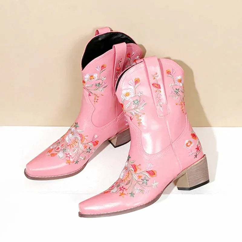 CARMEN Cowgirl Boots - Yehaw | Pink - Yehaw