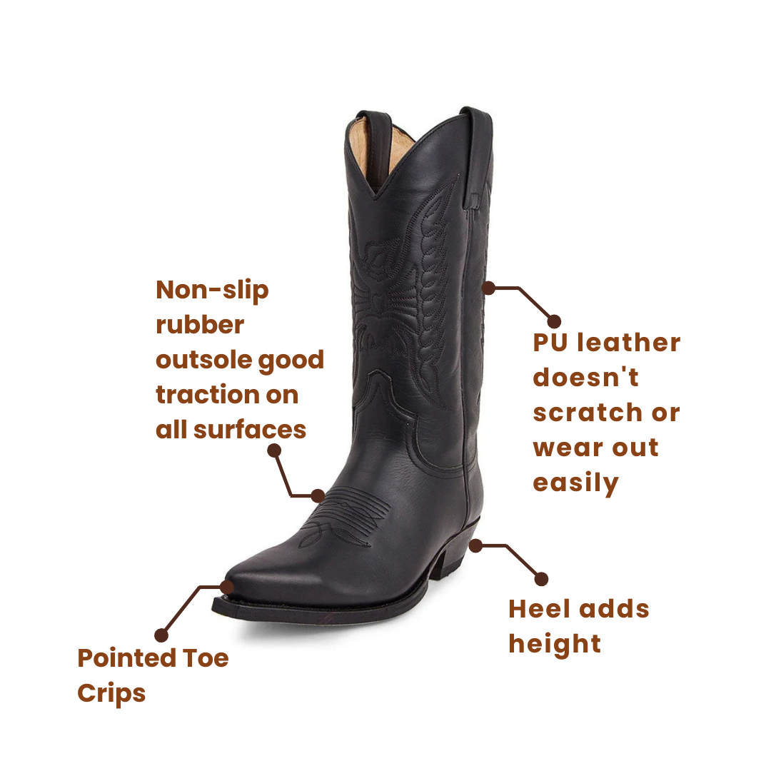 TEDDY Mens Cowboy Boots - Virile Look | Built for Real Life